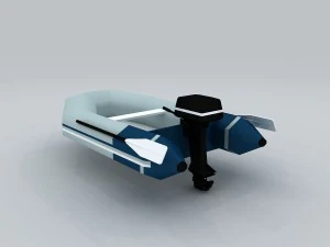 vehicle canoeing 35672 3D Model