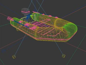 vehicle canoeing 35673 3D Model