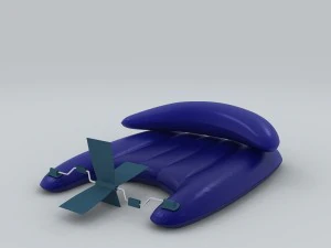 vehicle canoeing 75568 3D Model
