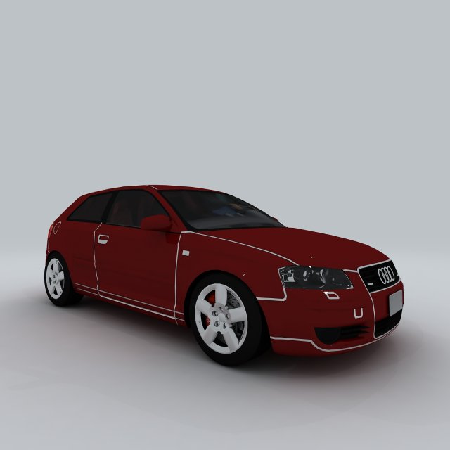 vehicle cars 6155 3D Model .c4d .max .obj .3ds .fbx .stl .blend 