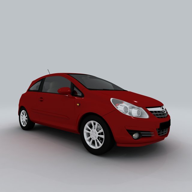 vehicle cars 6256 3D Модель .c4d .max .obj .3ds .fbx .stl .blend