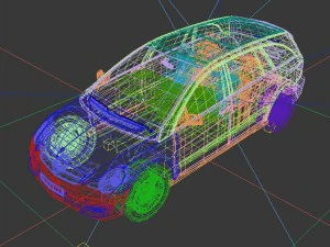 vehicle cars d6444 3D Model