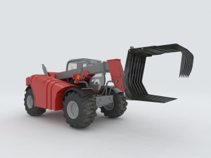 vehicle caught straw machine 3D Model