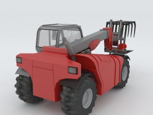 vehicle caught straw machine 3D Модель