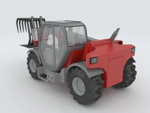 vehicle caught straw machine 3D Model