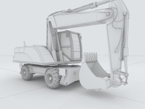 vehicle excavator 3D-Modell