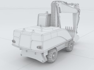 vehicle excavator 3D-Modell