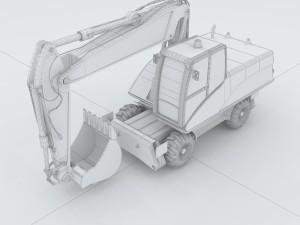 vehicle excavator 3D-Modell