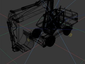 vehicle excavator 3D-Modell