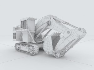vehicle excavator 54 Model 3D