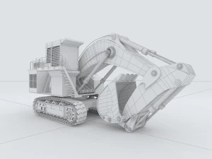 vehicle excavator 54 3D Model