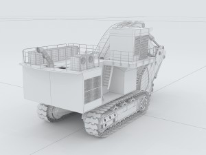 vehicle excavator 54 Model 3D