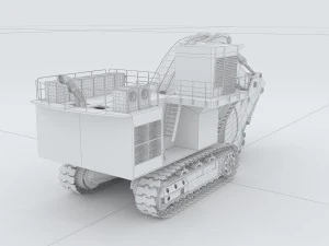 vehicle excavator 54 3D Model