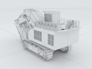 vehicle excavator 54 Model 3D