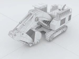 vehicle excavator 54 3D Model