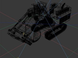 vehicle excavator 54 Model 3D