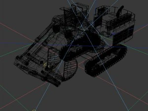 vehicle excavator 54 3D Model