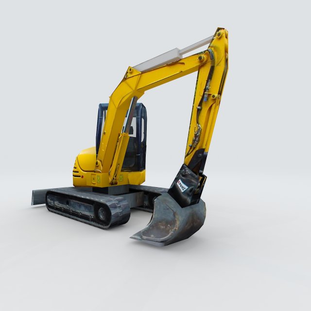 vehicle excavator 35917 3D 模型 .c4d .max .obj .3ds .fbx .stl .blend 
