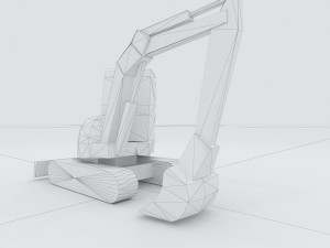 vehicle excavator 35917 3D 模型