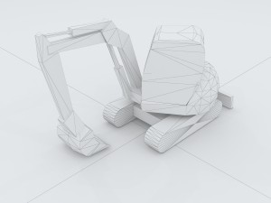 vehicle excavator 35917 3D 模型