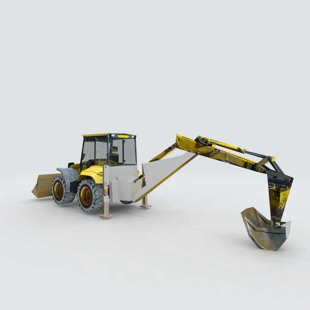 vehicle excavator 35969 3D Model .c4d .max .obj .3ds .fbx .stl .blend