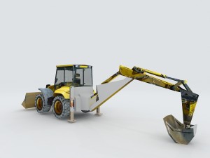 vehicle excavator 35969 3D Model