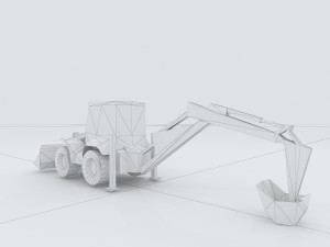 vehicle excavator 35969 3D Model