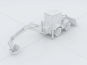 vehicle excavator 35969 3D Model