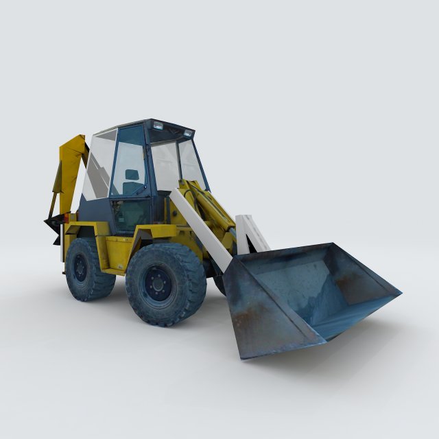vehicle excavator 35971 Model 3D .c4d .max .obj .3ds .fbx .stl .blend 