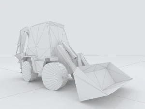 vehicle excavator 35971 3D Model