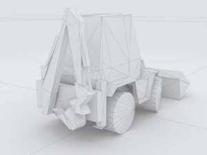 vehicle excavator 35971 3D Model
