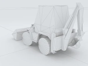 vehicle excavator 35971 3D Model