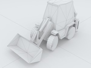 vehicle excavator 35971 Model 3D