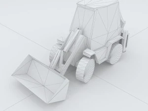 vehicle excavator 35971 3D Model