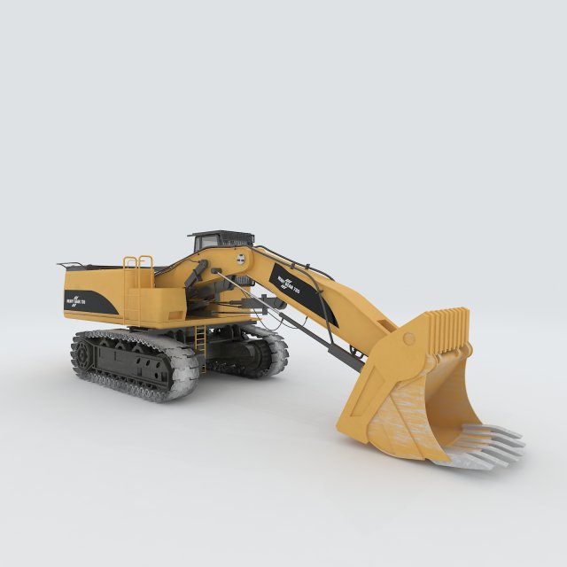 vehicle excavator24 3D Модель .c4d .max .obj .3ds .fbx .stl .blend 