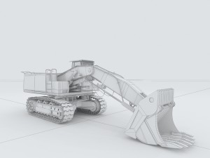 vehicle excavator24 3D Модель