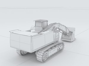 vehicle excavator24 3D Модель