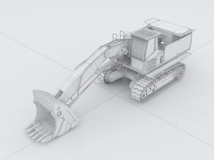 vehicle excavator24 3D Модель