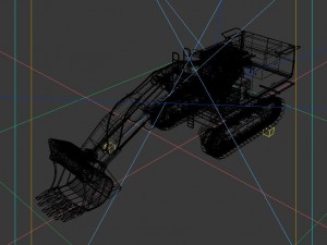 vehicle excavator24 3D Модель