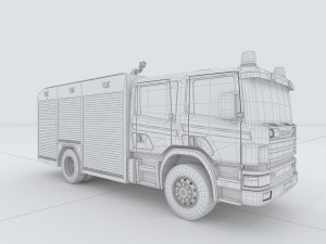 vehicle fire 91608 3D 模型