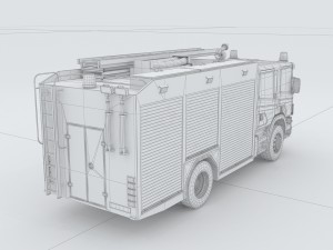vehicle fire 91608 3D 模型