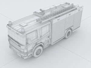vehicle fire 91608 3D 模型
