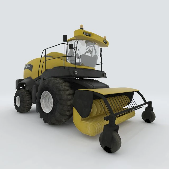 vehicle harvester 231 3D Model .c4d .max .obj .3ds .fbx .stl .blend