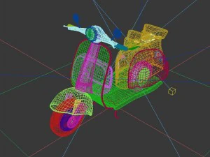 vehicle motorcycles 2 3D Model