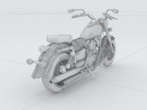 vehicle motorcycles d6460 3D Modell