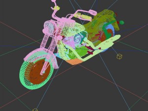 vehicle motorcycles d6460 3D Modell