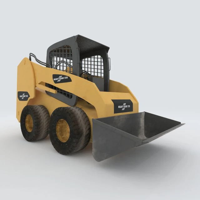 vehicle mounted grader 3D Model .c4d .max .obj .3ds .fbx .stl .blend