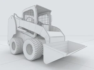 vehicle mounted grader 3D Model