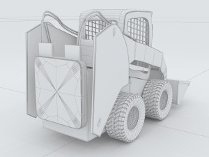 vehicle mounted grader 3D Model