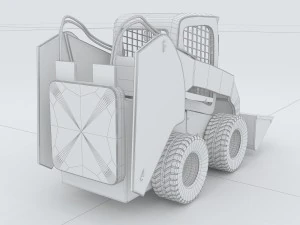 vehicle mounted grader 3D Model
